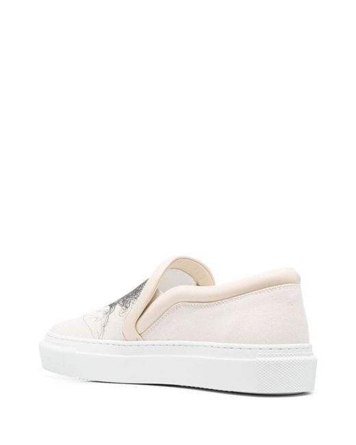 J.W. Anderson White Sketch-Print Sneakers for men