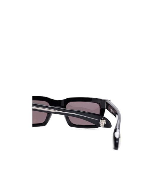 McQueen White Eyewear Square Frame Sunglasses for men