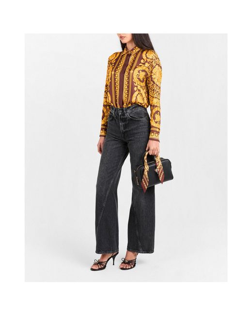 Versace Yellow Printed Shirt