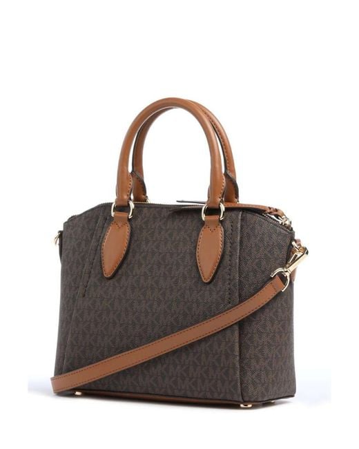 Michael Kors Brown Michael Logo Plaque Tote Bag