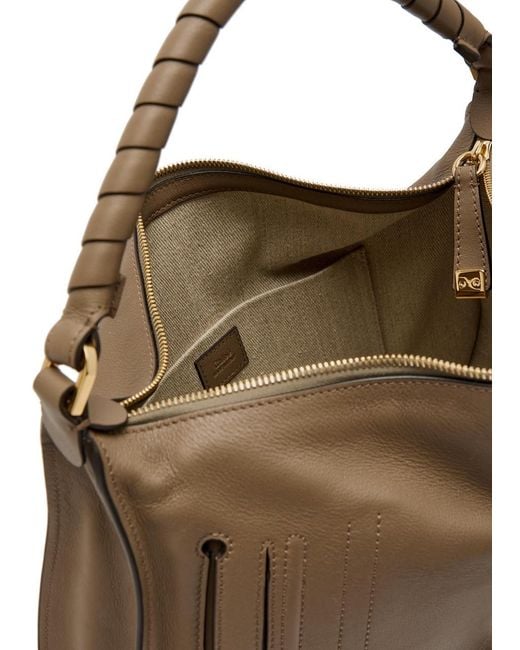 Chloé Brown Marcie Medium Leather Shoulder Bag