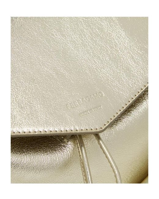 Ferragamo White Mini Backpack