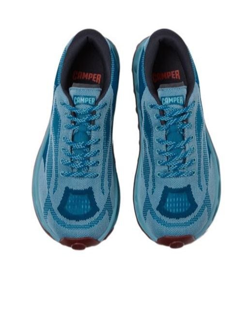 Camper Blue Round-Toe Sneakers for men