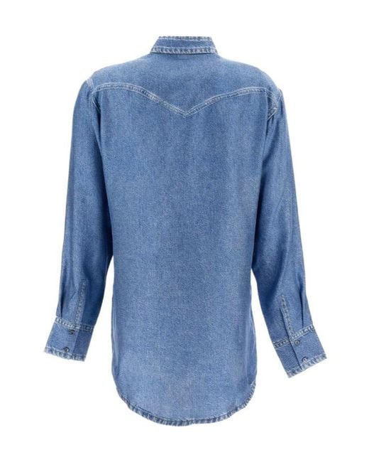 Pierre Louis Mascia Blue Denim Shirt