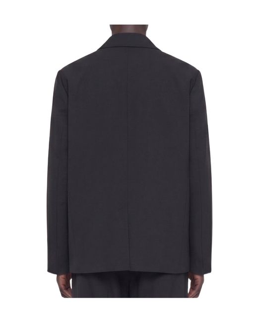 Lardini Black Button Pocket Jacket for men