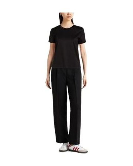 Max Mara Black Crew-Neck Short-Sleeve T-Shirt