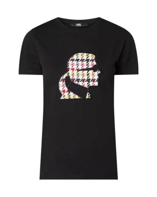 Karl Lagerfeld Black Printed T-Shirt