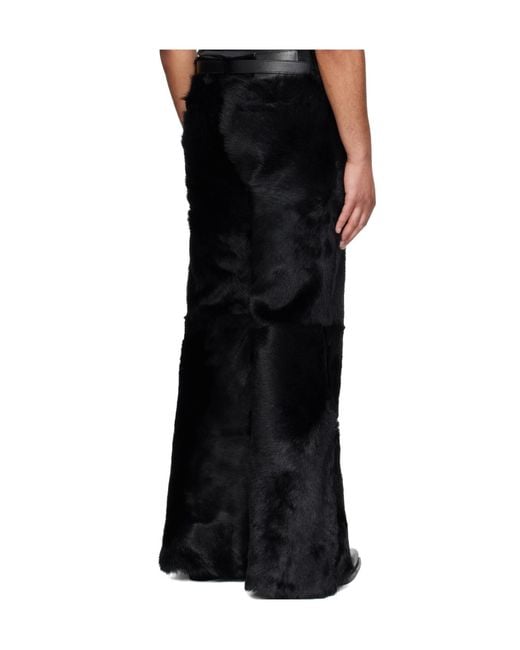 Lu'u Dan Black 'Year Of The Horse' Series Pony Phat Xl Leather Trousers for men