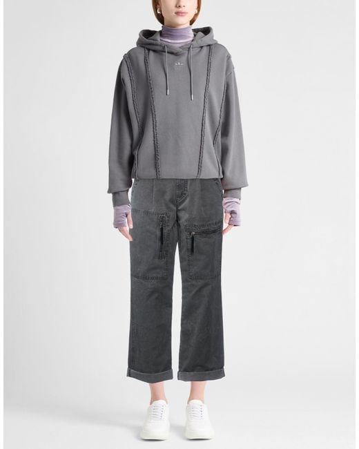 Isabel Marant Gray Fashionable Solid Color Cargo Pants