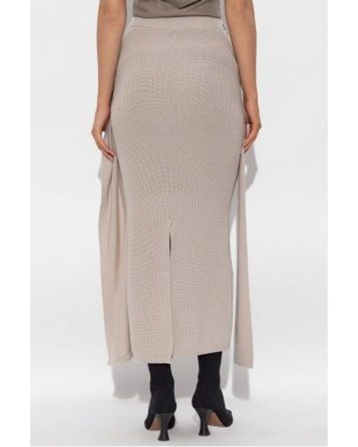 Entire studios Gray Layered Wrap Skirt