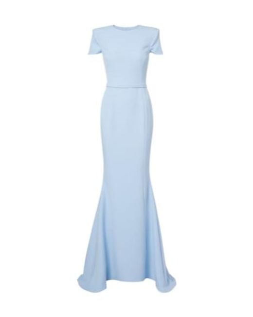 Safiyaa Blue Crepe Dress