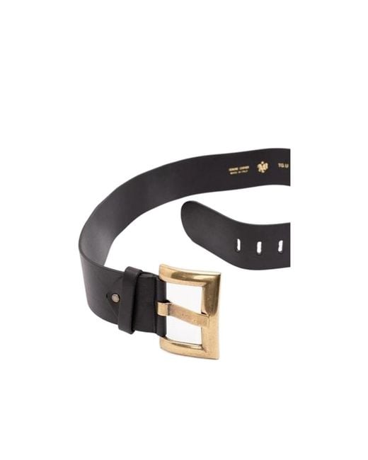 Aniye By Black Buckle-Fastening Leather Belt