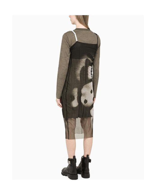 Givenchy Multicolor Graphic-Print Long-Sleeve Dress