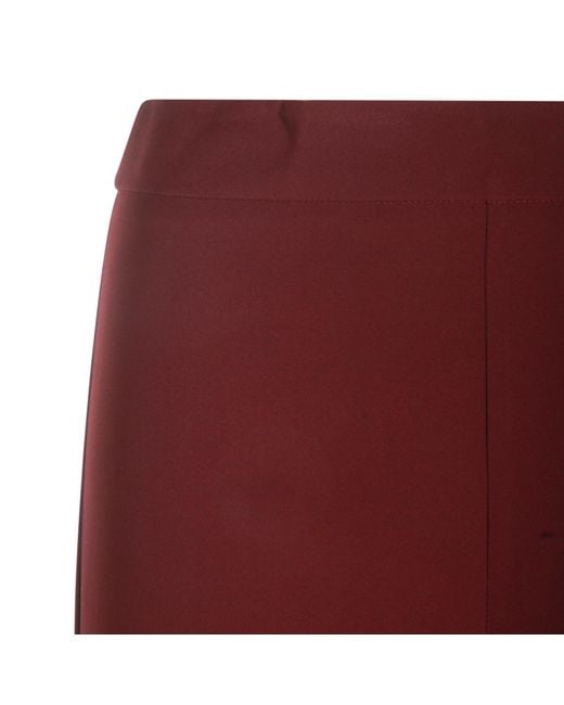 Twinset Red Pull-On Style Trousers