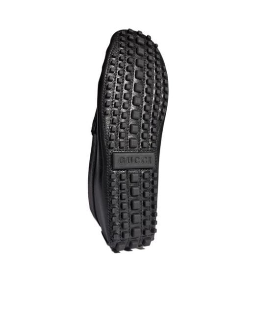 Gucci Black Driver With Crest for men