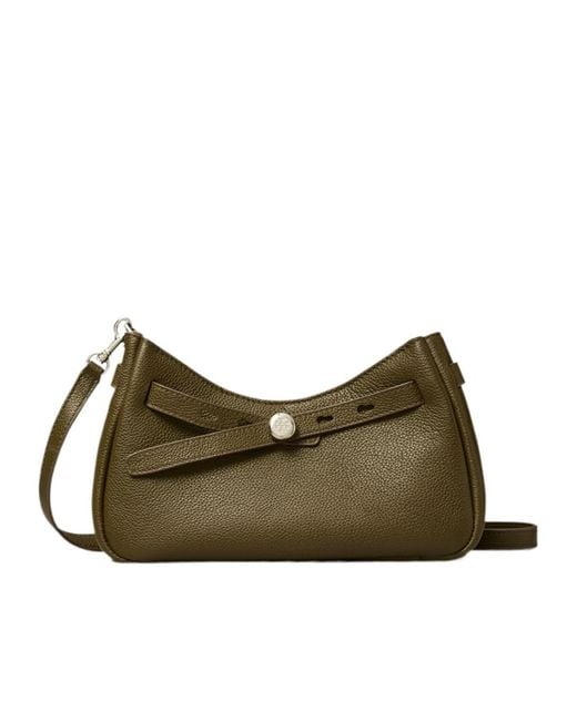 Tory Burch Green Romy Zip-Top Crossbody