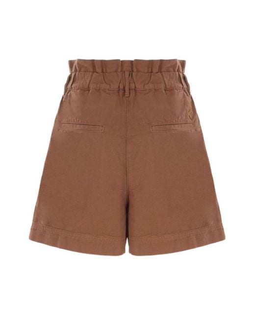 KENZO Brown High Waist Shorts