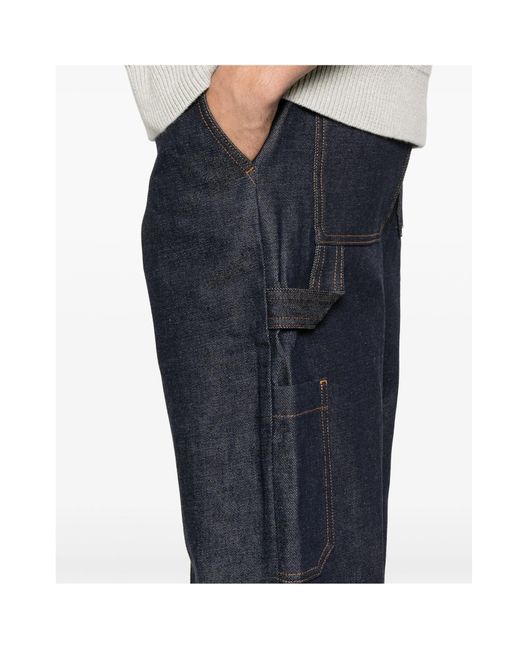 A.P.C. Blue Fergus Straight-Leg Jeans for men