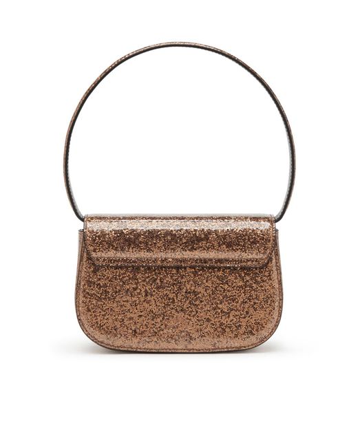 DIESEL Brown 1Dr Glitter-Embellishment Shoulder Bag