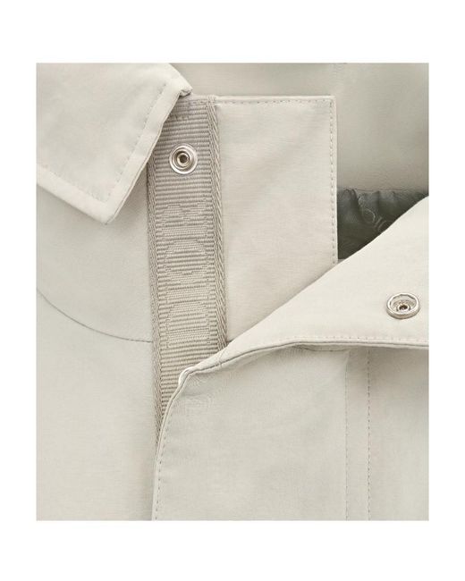 Dior White Hooded Parka for men