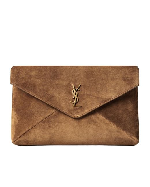 Saint Laurent Brown Small Storage Pouch