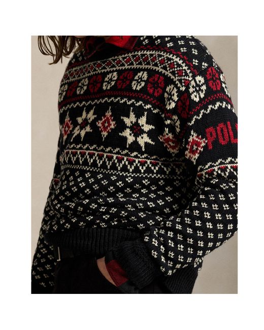 Polo Ralph Lauren Black Crew Neck Jumper for men