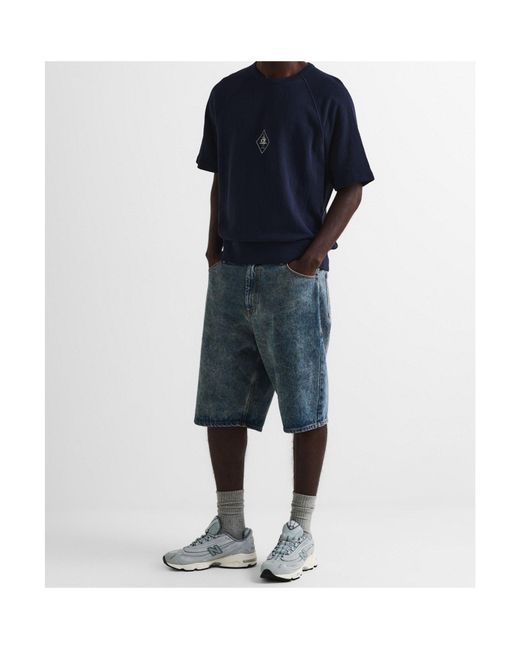 C P Company Blue Logo Crew Neck T-Shirt for men