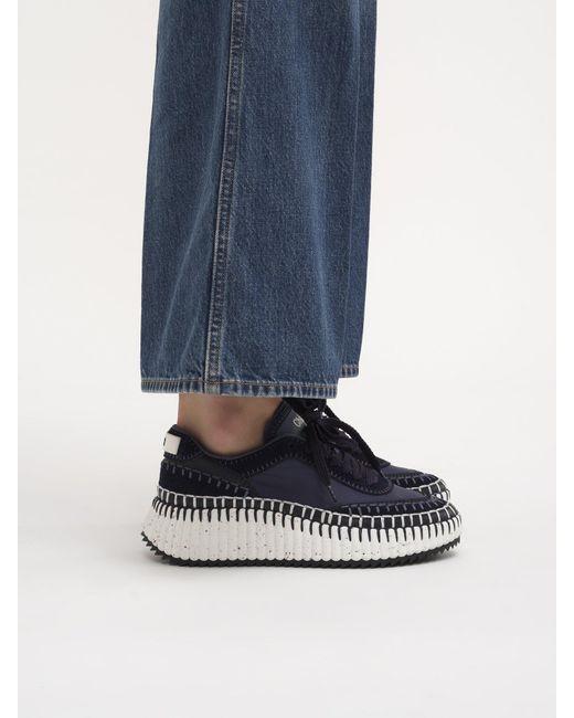 Chloé Blue Nama Sneakers