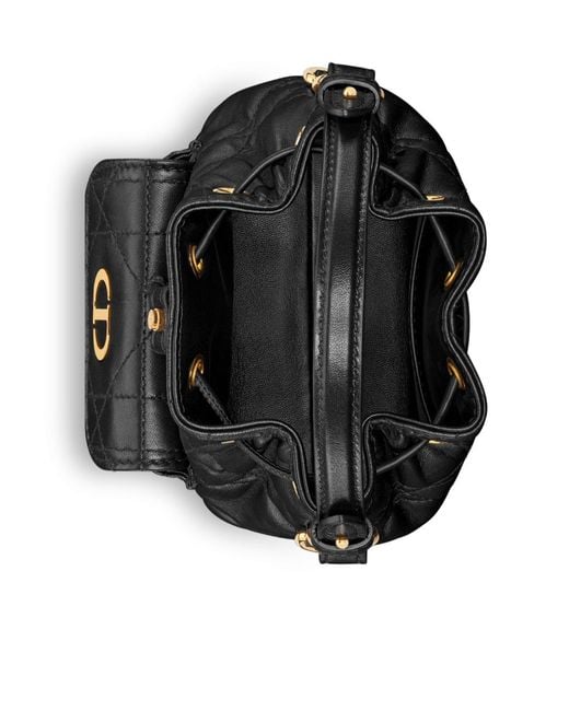 Dior Black Caro Nano Bucket Bag