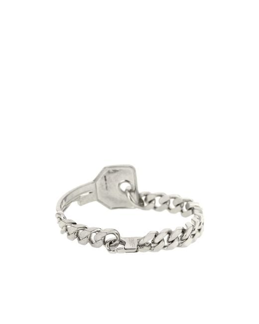 MM6 by Maison Margiela White Key Chain Bracelet