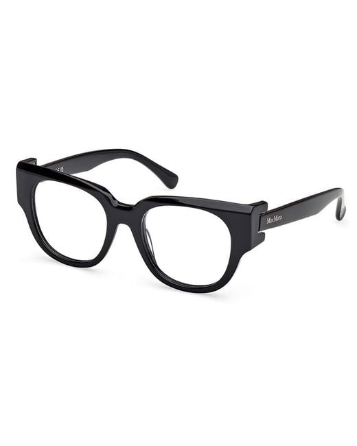Max Mara Black Round-Frame Glasses