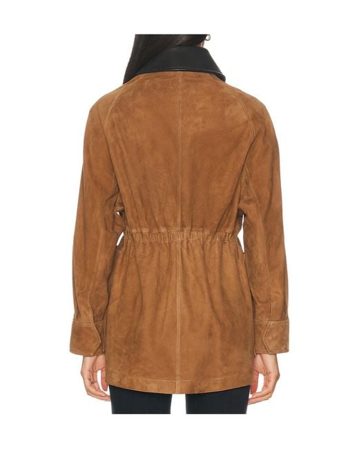 Nour Hammour Brown Grange Suede Jacket