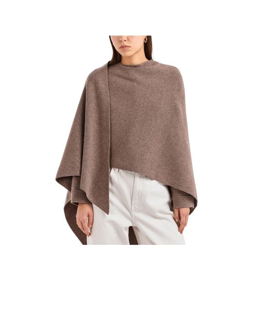 Magda Butrym Brown Knitted Shawl