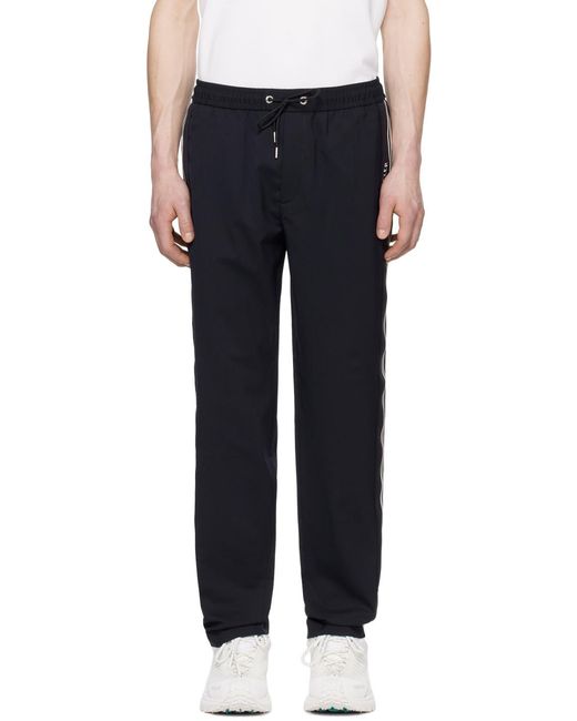 Moncler Blue Gabardine Jogging Trousers for men