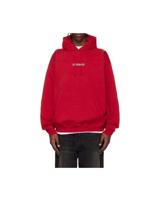 Vetements Red Hoodies for men