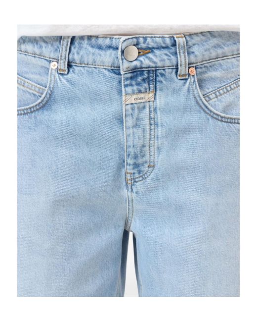 Closed Blue Jenica Patch-Pocket Denim Shorts