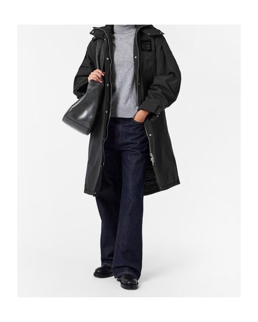 Ganni Black Ripstop Parka