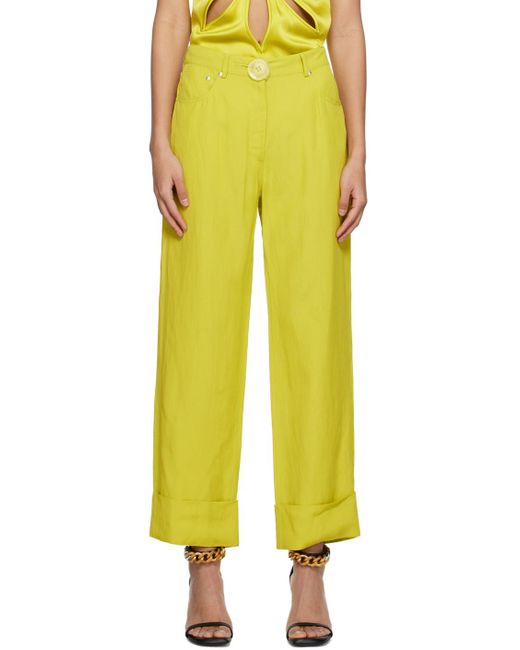 Stella McCartney Green Logo Patch Jeans