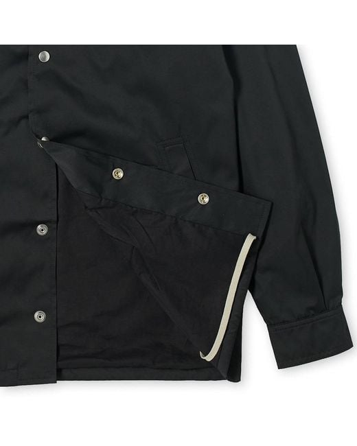 Rick Owens Black Snap-Button Jacket for men