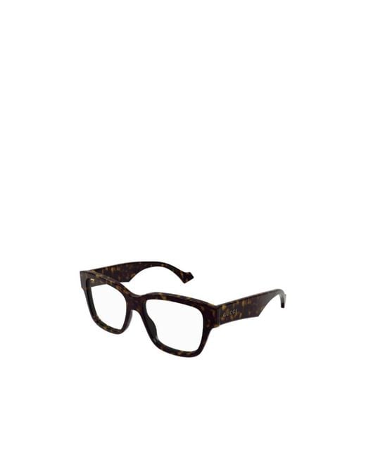 Gucci White Eyewear Rectangular Glasses And Frames for men