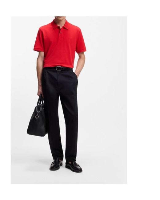 Boss Red Button Polo Shirt for men