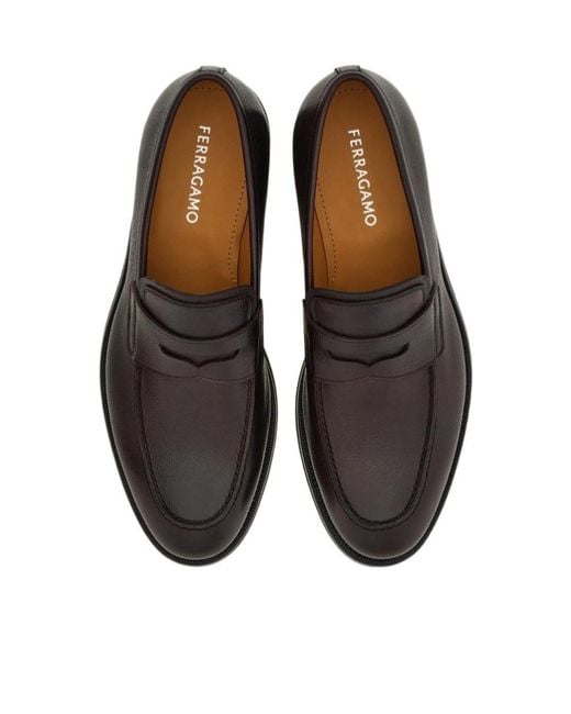 Ferragamo Black Penny Loafer for men