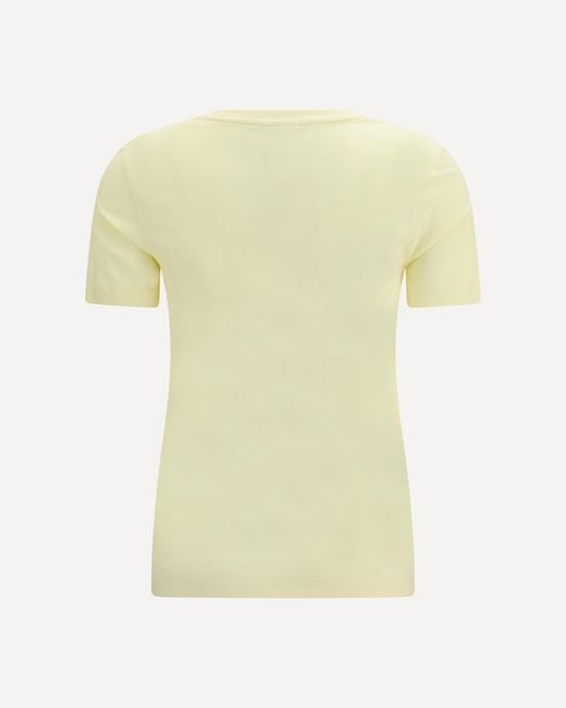Maison Kitsuné Yellow Maison Kitsuné Fox Head Regular T-Shirt