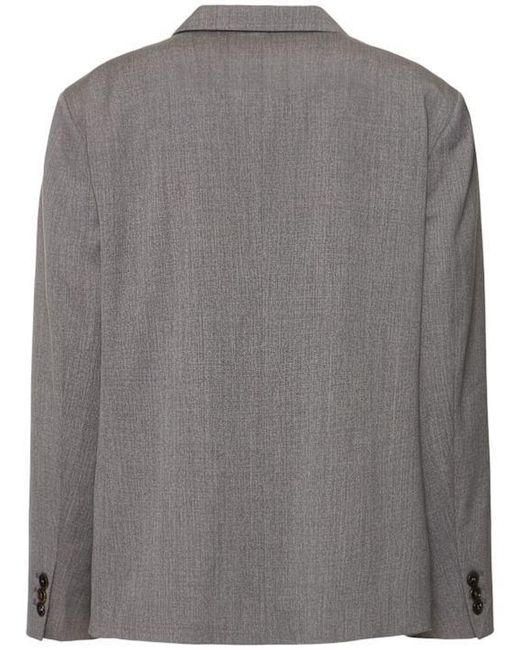 Low Classic Gray Classic Wool Blend Blazer