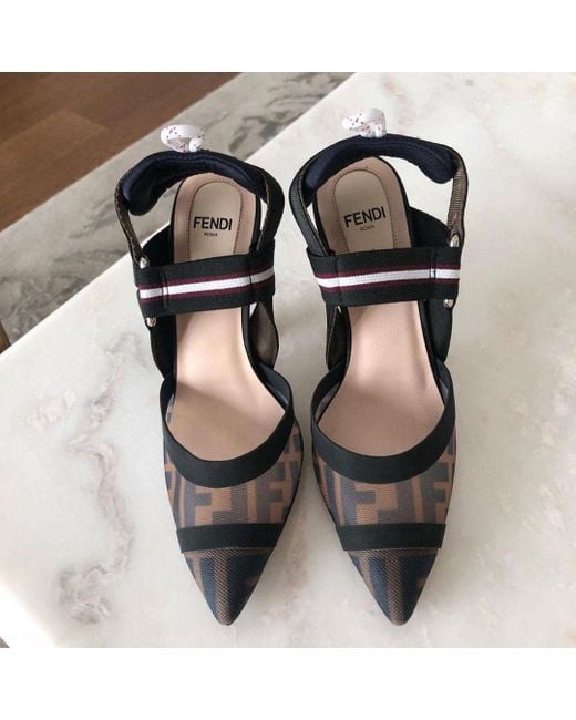 Fendi Black Colibrì Pointed Toe Pumps