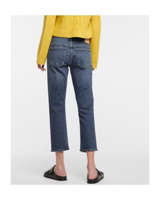 Citizens of Humanity Blue Emerson Mid-Rise Boyfriend Jeans
