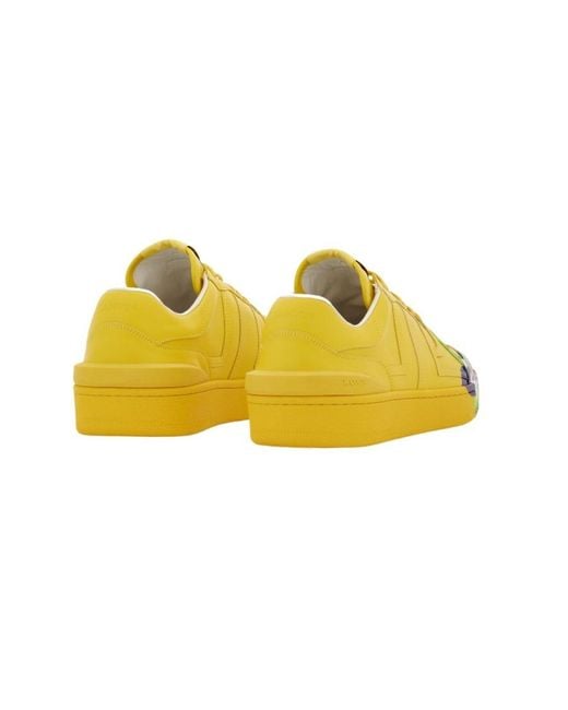 Lanvin Yellow X Gallery Department Lace-Up Sneakers for men