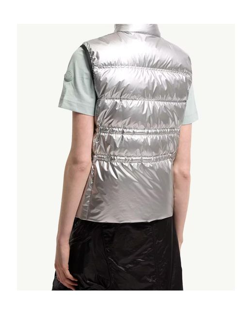 Moncler Gray Pin Down Gilet