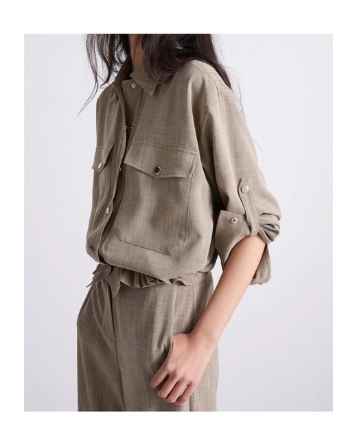 Marella Gray Flowing Shacket