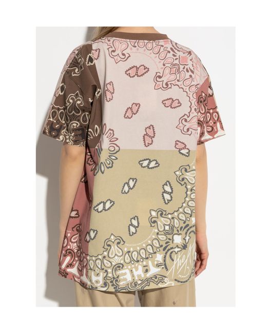 The Attico Pink The Bandana Printed T-Shirt